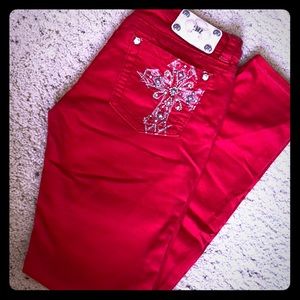 MissMe Red skinny jeans